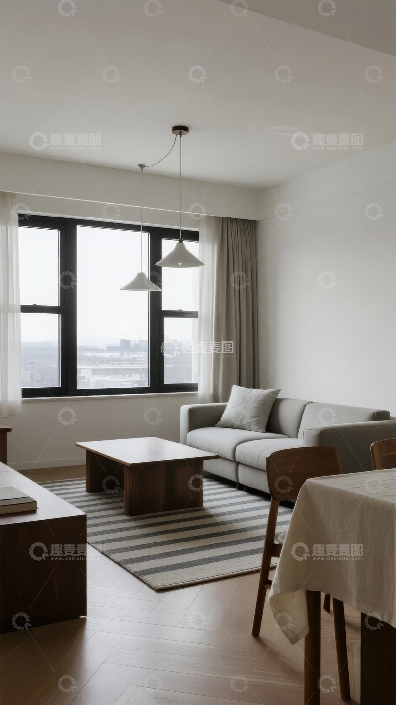 高清大图下载【趣麦麦图】现代简约风格客厅室内设计