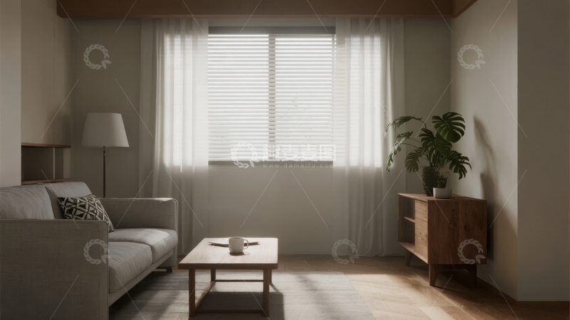 高清大图下载【趣麦麦图】现代简约风格客厅布置温馨舒适