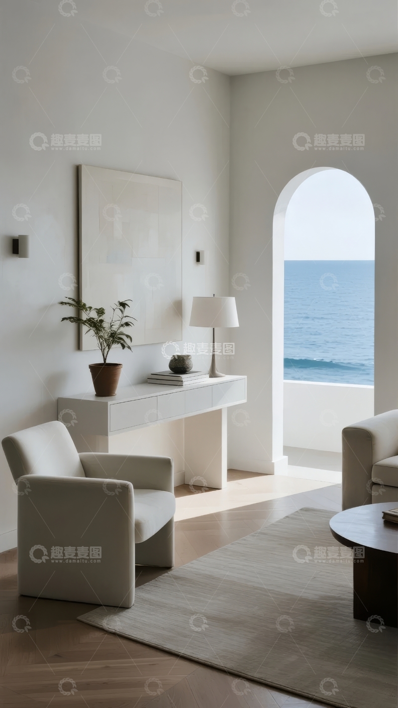 高清大图下载【趣麦麦图】现代简约室内设计临海景观