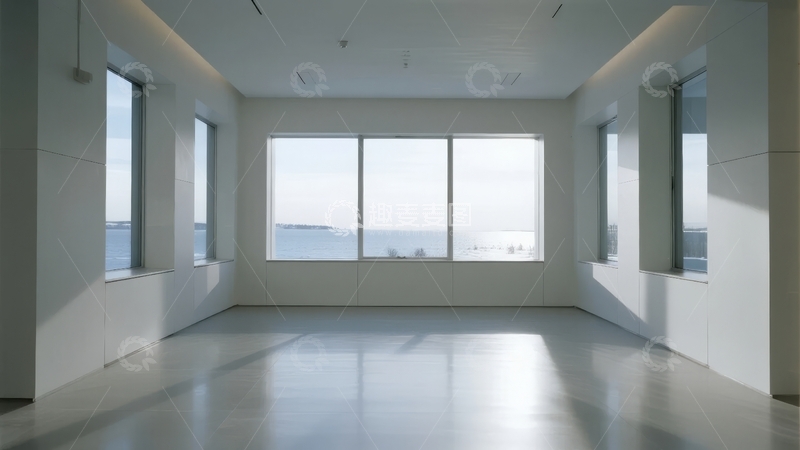 高清大图下载【趣麦麦图】现代简约室内空间大面积窗户景观