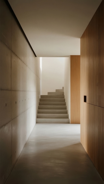 现代简约风格的室内楼梯间设计