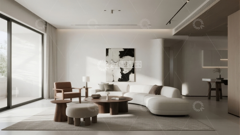 高清大图下载【趣麦麦图】现代简约风格客厅设计室内空间