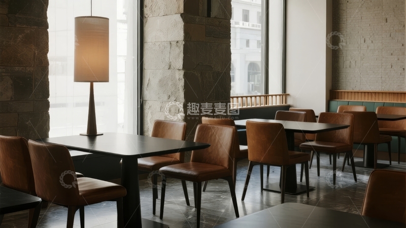 高清大图下载【趣麦麦图】现代简约风格餐厅室内设计展示