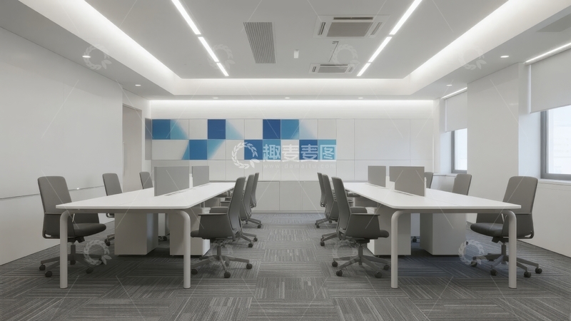 高清大图下载【趣麦麦图】现代简约风格的会议室内部设计