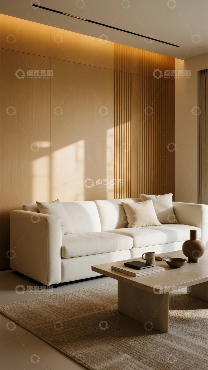 高清大图下载【趣麦麦图】现代简约风格客厅沙发背景墙设计