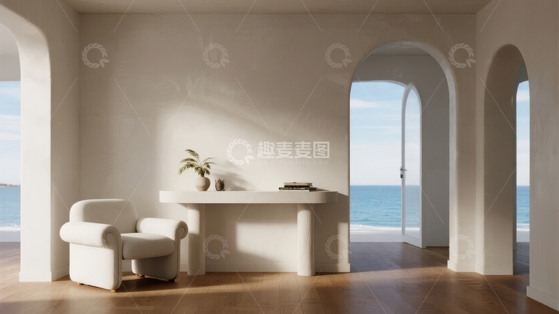 高清大图下载【趣麦麦图】现代简约室内设计临海景观