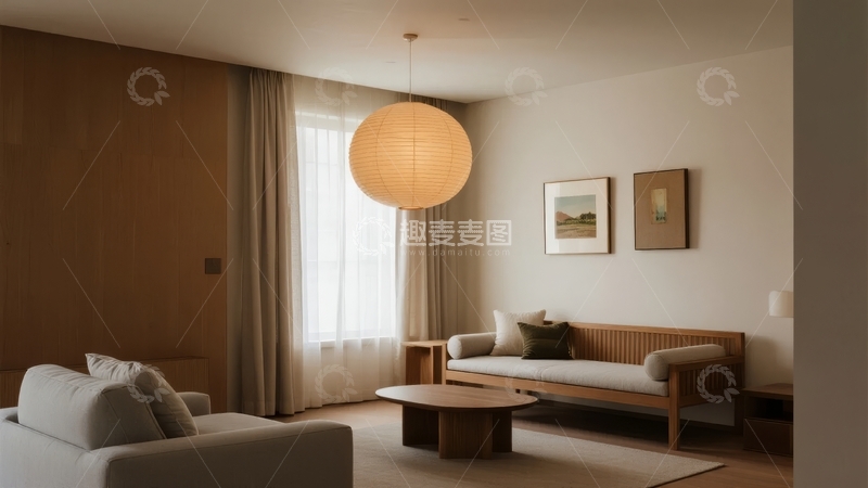 高清大图下载【趣麦麦图】现代简约风格客厅设计温馨舒适