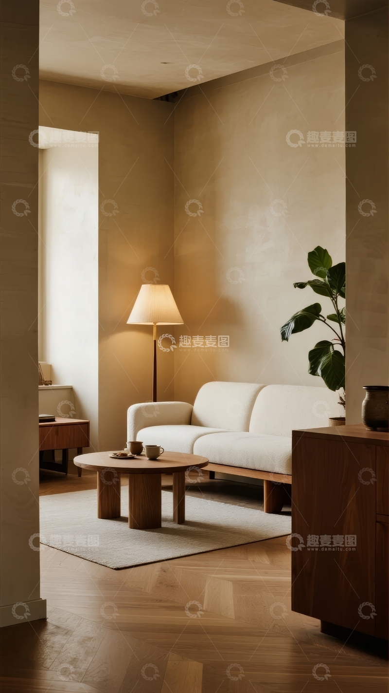 高清大图下载【趣麦麦图】现代简约风格客厅布置温馨舒适