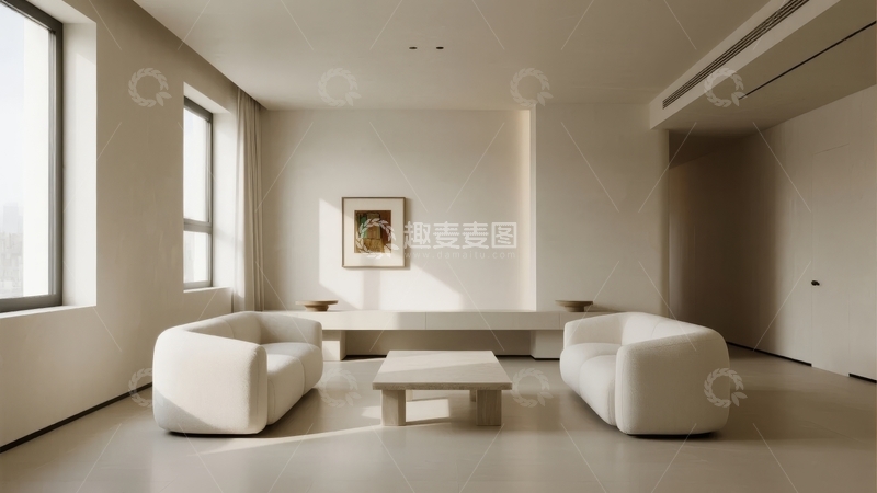 高清大图下载【趣麦麦图】现代简约风格客厅室内设计