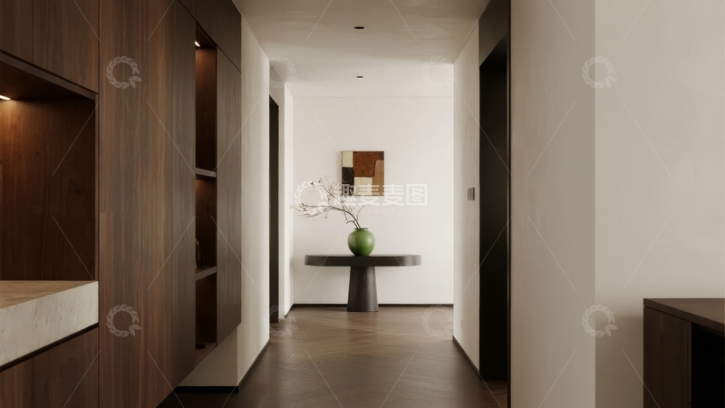 高清大图下载【趣麦麦图】现代简约风格的室内走廊设计