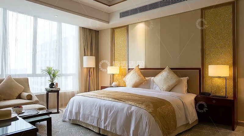 高清大图下载【趣麦麦图】现代风格卧室布置温馨舒适