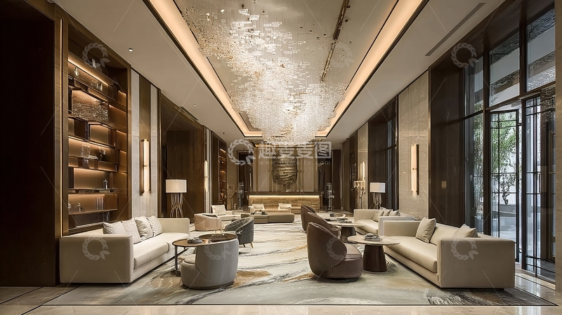高清大图下载【趣麦麦图】豪华现代风格客厅空间设计