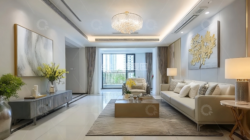 高清大图下载【趣麦麦图】现代简约风格客厅设计温馨舒适