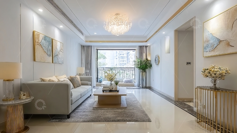 高清大图下载【趣麦麦图】现代简约风格客厅设计宽敞明亮