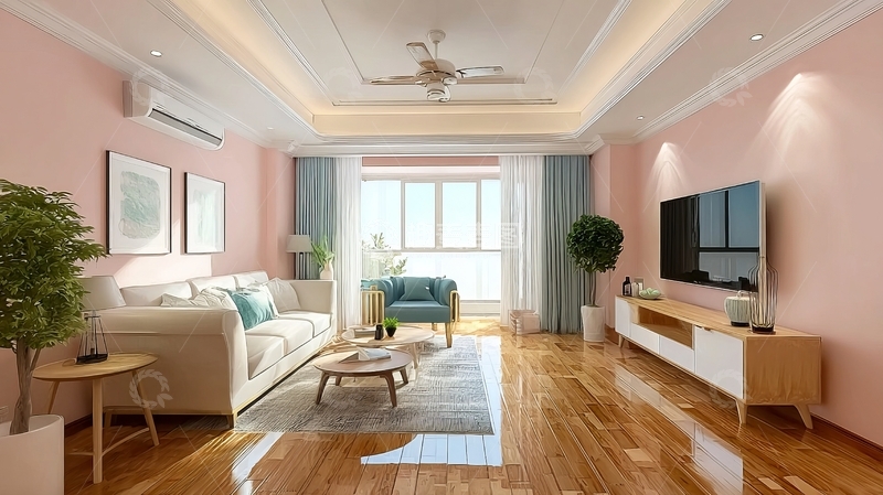 高清大图下载【趣麦麦图】现代简约风格客厅设计温馨舒适