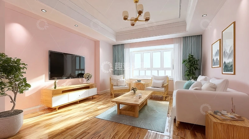 高清大图下载【趣麦麦图】现代简约风格客厅布置温馨舒适