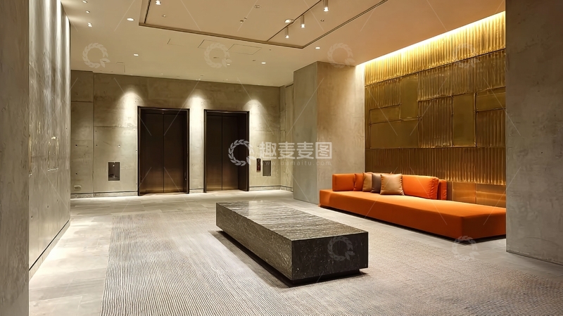 高清大图下载【趣麦麦图】现代简约风格的室内休息区设计