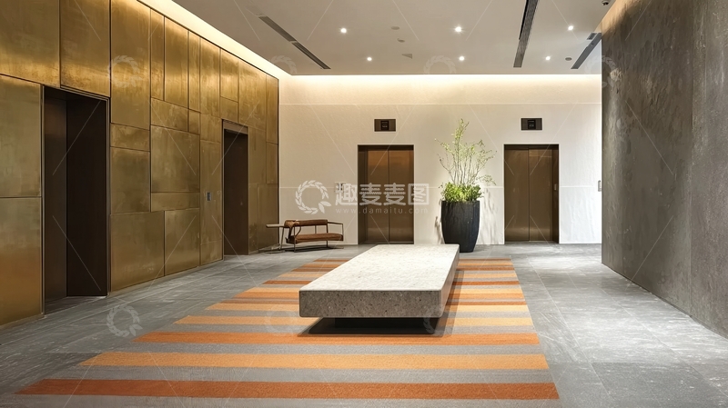 高清大图下载【趣麦麦图】现代简约风格的室内走廊空间设计