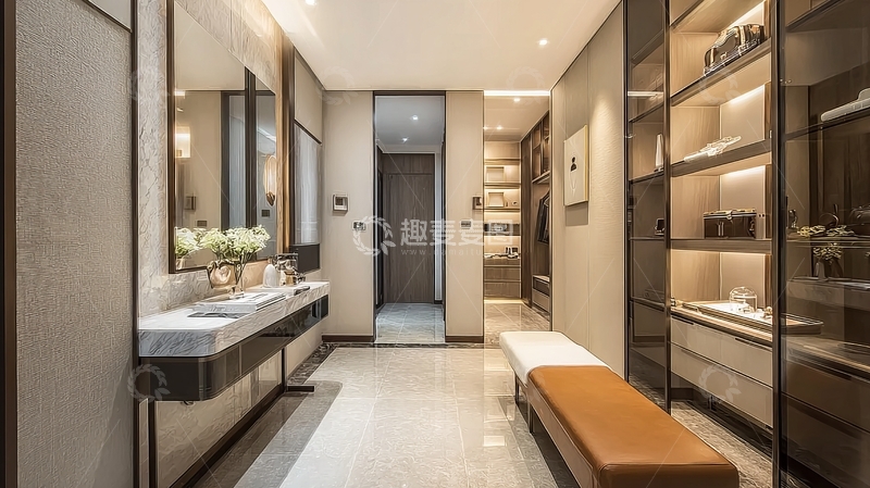 高清大图下载【趣麦麦图】现代简约风格的室内走廊设计