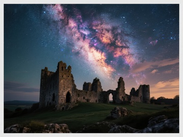 星空下的古老废墟