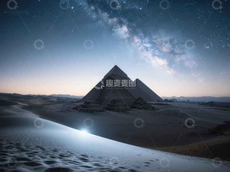 星空下的金字塔