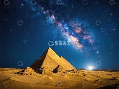 星空下的金字塔