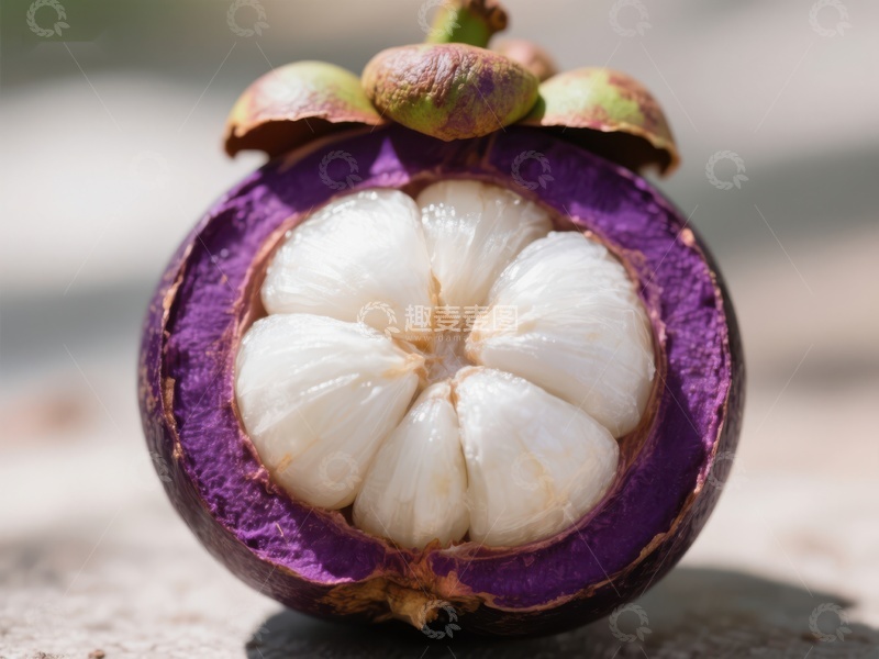 高清大图下载【趣麦麦图】新鲜紫皮水果切面展示