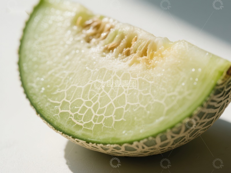 高清大图下载【趣麦麦图】新鲜哈密瓜切片特写