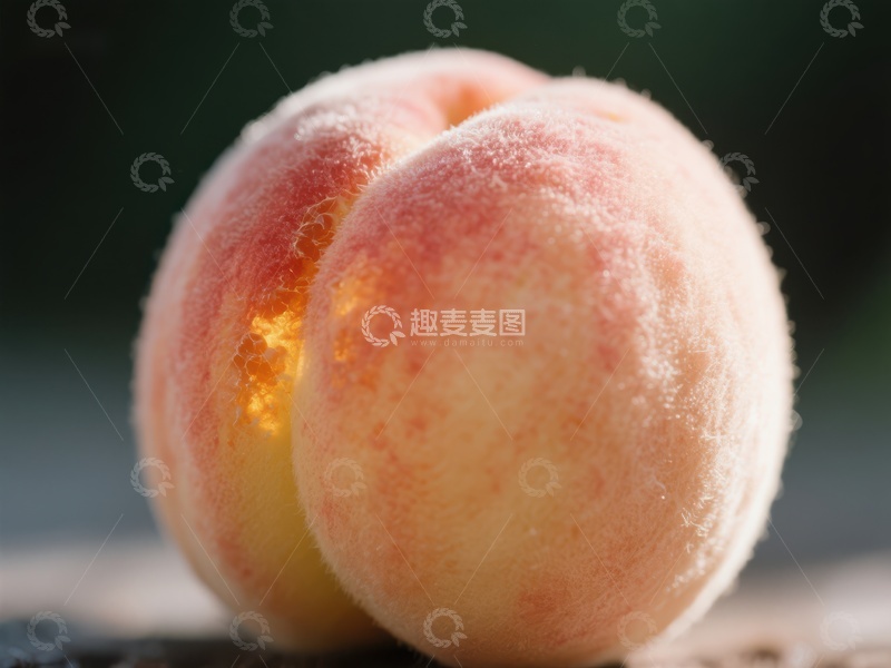 高清大图下载【趣麦麦图】-新鲜桃子的特写镜头