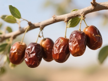 枝头挂满成熟的红枣