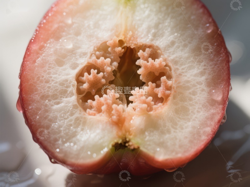高清大图下载【趣麦麦图】切开的果实内部结构特写