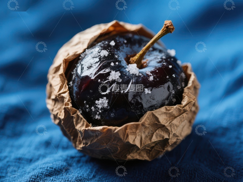 高清大图下载【趣麦麦图】糖霜包裹的深色水果