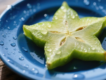 切片杨桃的星形图案