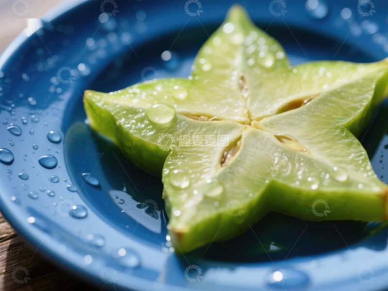 高清大图下载【趣麦麦图】切片杨桃的星形图案