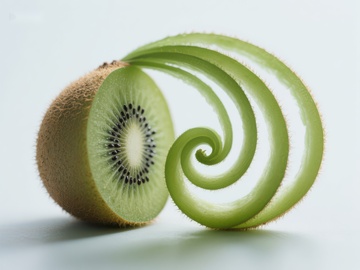 切片奇异果的螺旋艺术