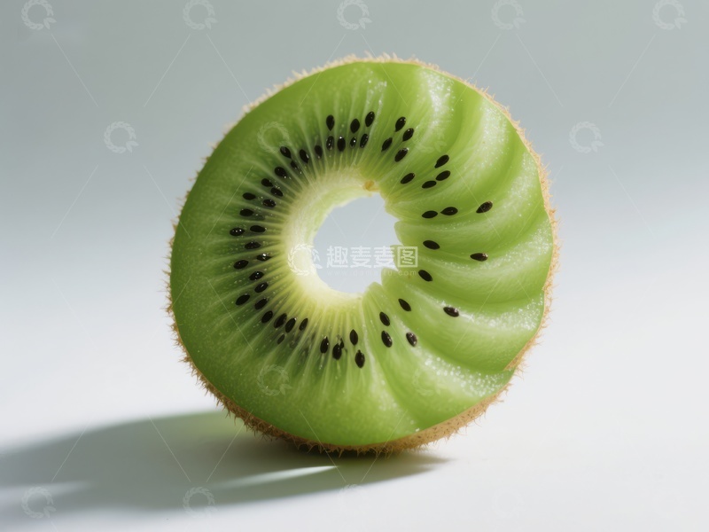 高清大图下载【趣麦麦图】新鲜切片的猕猴桃