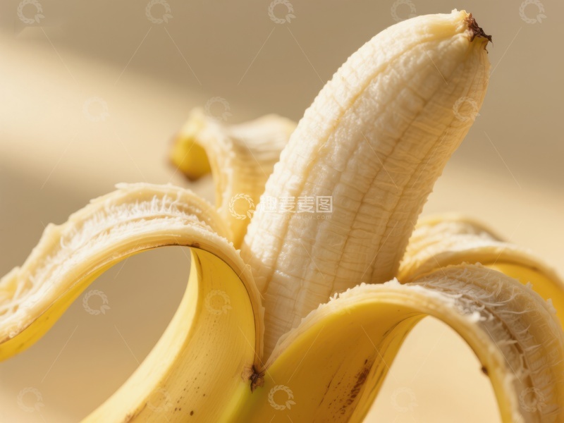 高清大图下载【趣麦麦图】剥开的香蕉特写