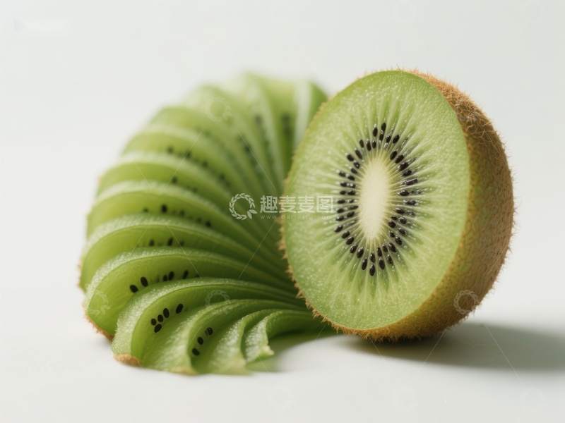 高清大图下载【趣麦麦图】新鲜猕猴桃切片展示