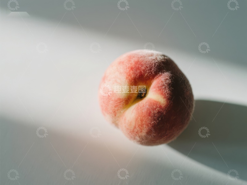 高清大图下载【趣麦麦图】阳光下的新鲜桃子