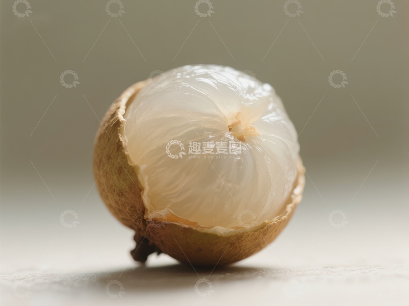 高清大图下载【趣麦麦图】新鲜龙眼果肉特写