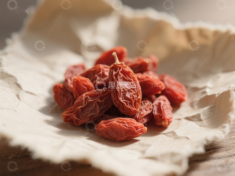 高清大图下载【趣麦麦图】干果堆放在皱褶纸张上