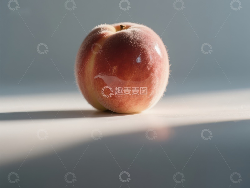 高清大图下载【趣麦麦图】阳光下的新鲜桃子