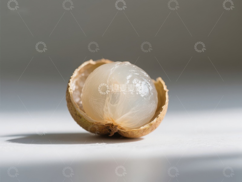 高清大图下载【趣麦麦图】新鲜龙眼果肉特写