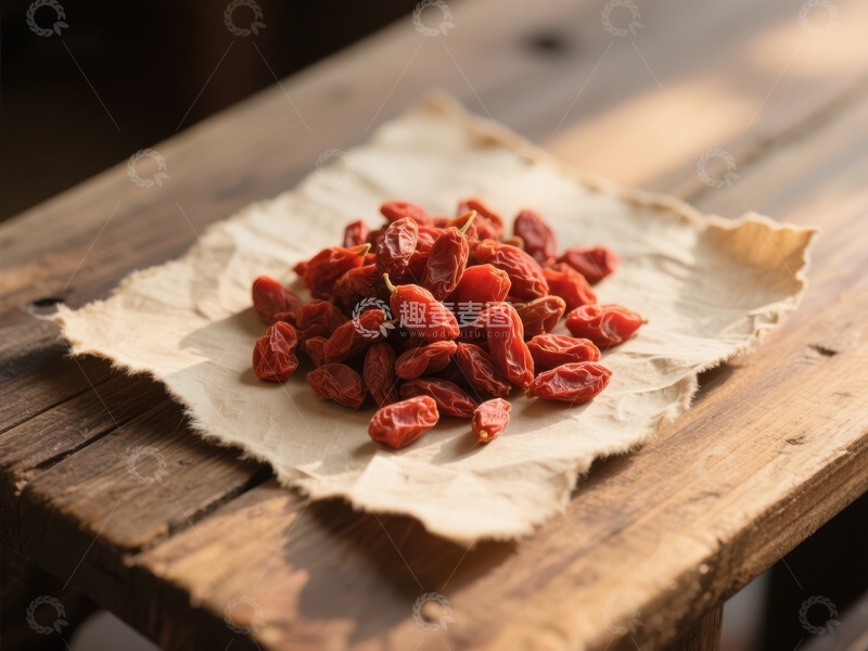 高清大图下载【趣麦麦图】干果放置于木桌上的纸张