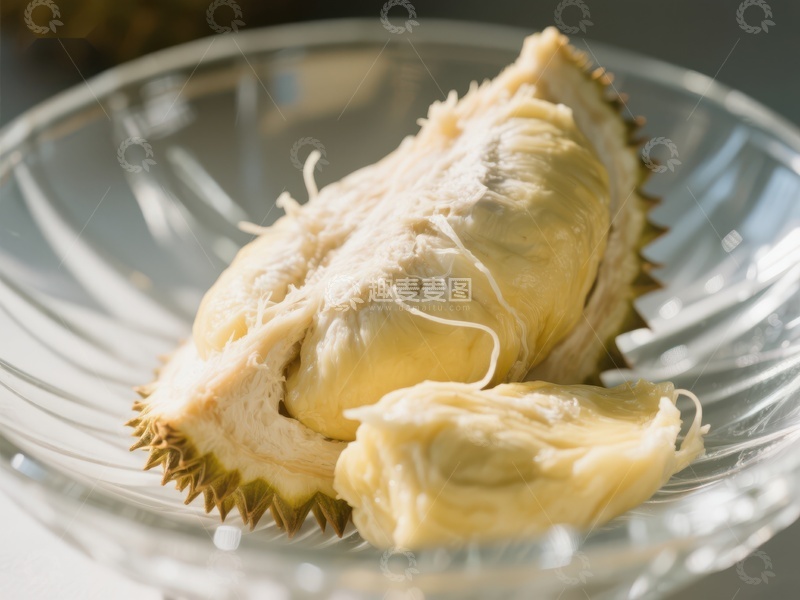 高清大图下载【趣麦麦图】新鲜榴莲果肉特写