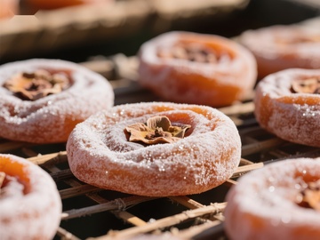 柿饼晾晒，甜蜜秋日美食