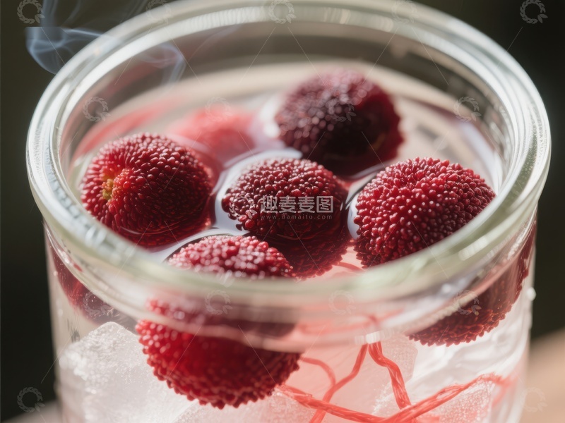 高清大图下载【趣麦麦图】草莓冰水，清新解渴