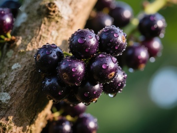 枝头挂满晶莹紫果
