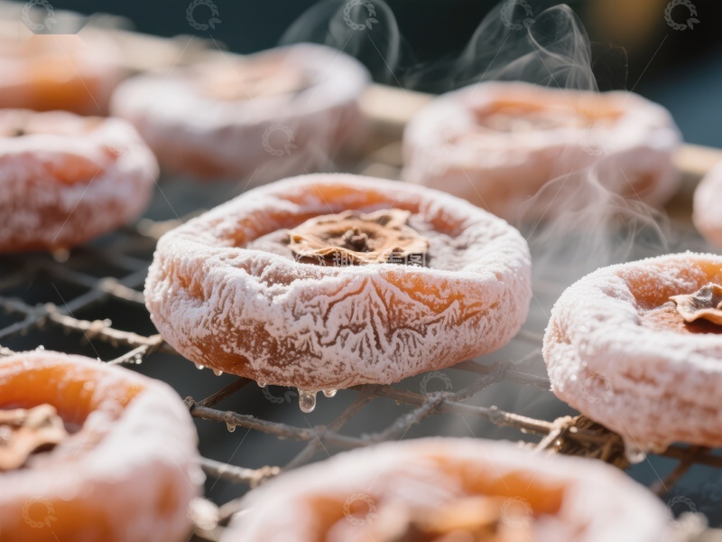高清大图下载【趣麦麦图】热腾腾的糖霜甜甜圈