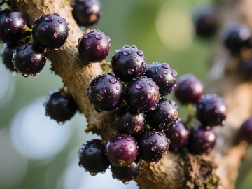 枝头挂满晶莹紫果